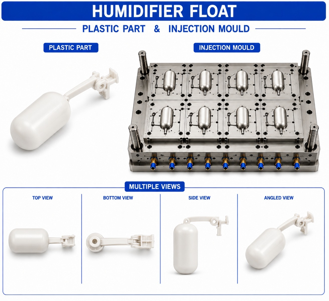 Humidifier Plastic Float Mould and Moulding Service